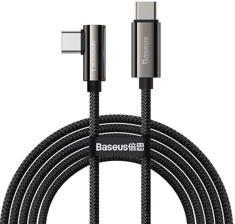 Baseus Elbow Fast Charging Data Cable Type-C to Type-C 100W 1m...