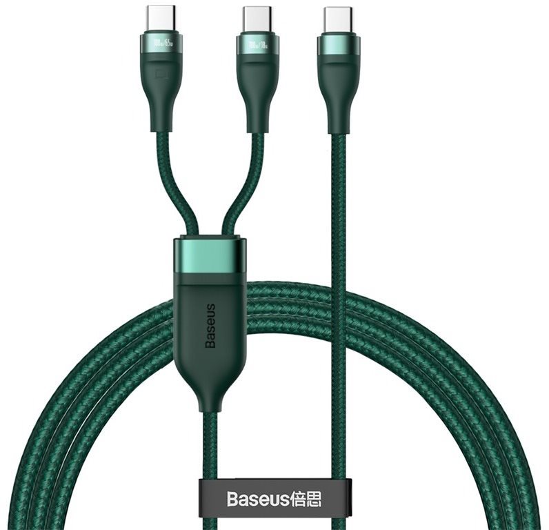Baseus Flash Series Fast Charging Data Cable Type-C to Dual USB-C...