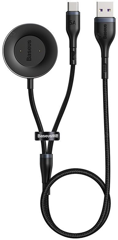 Baseus Cafule Series Data Cable USB to USB-C + Watch Charging Dock...
