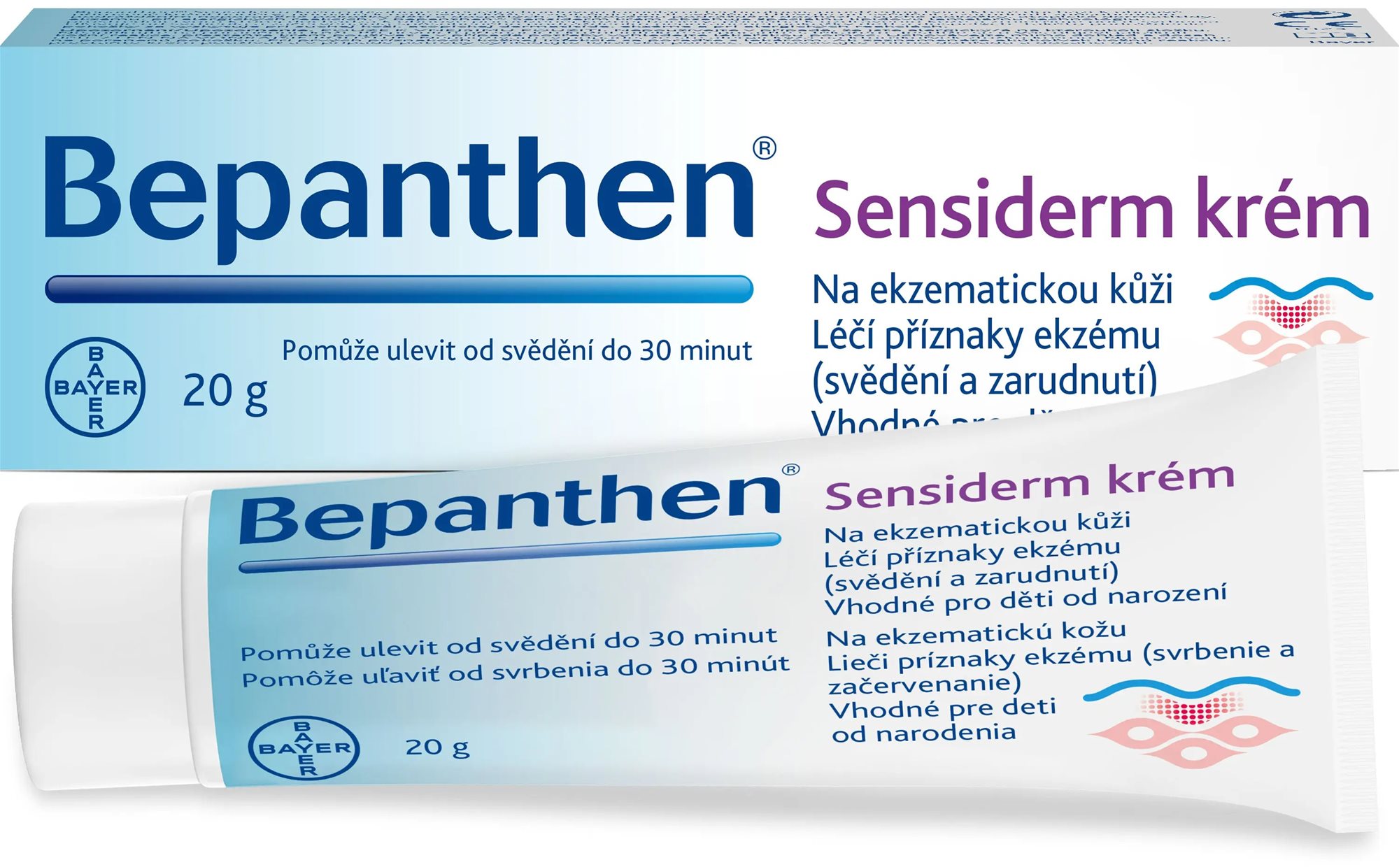 Bepanthen Sensiderm krém 20g Testápoló krém