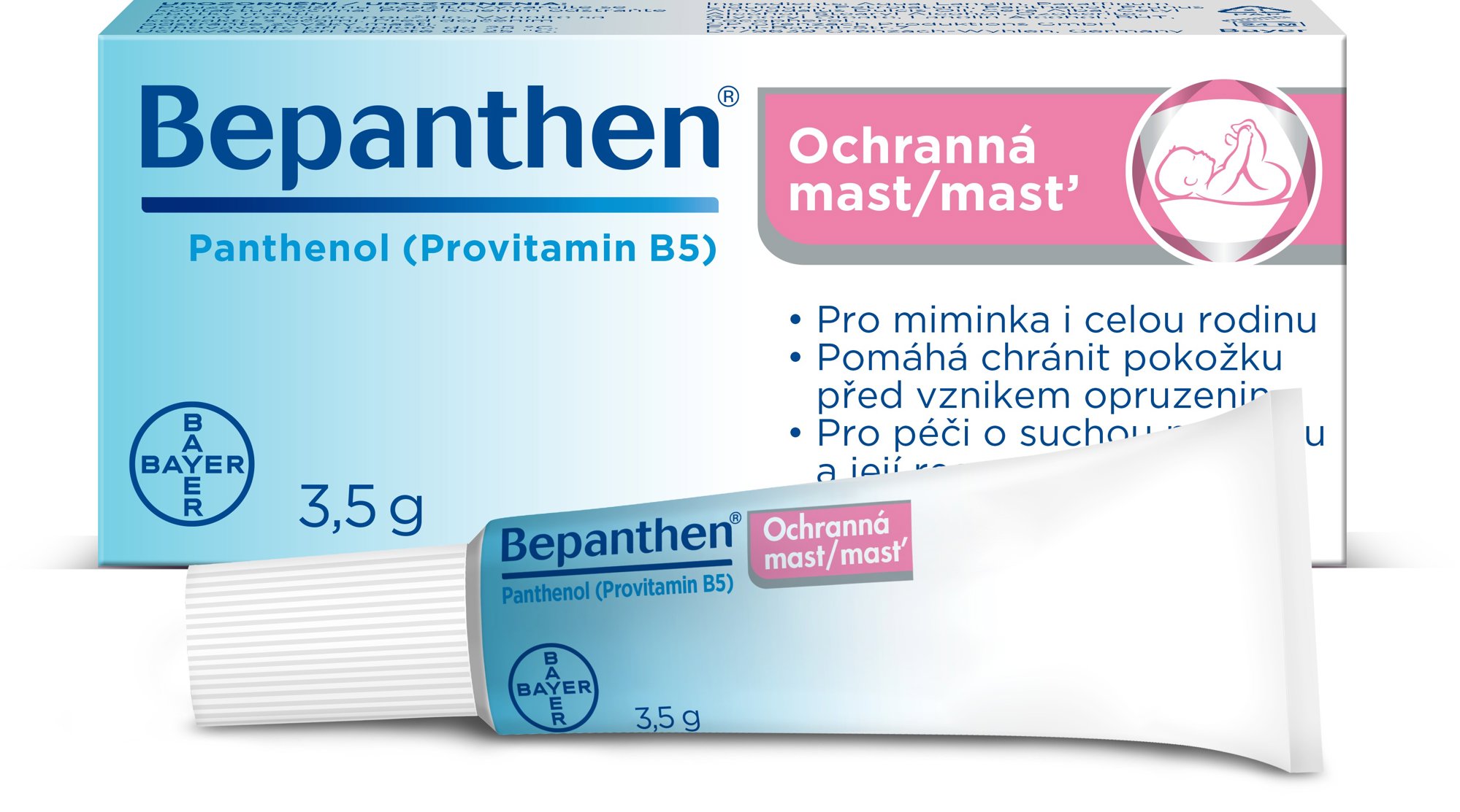 Bepanthen Baby masť (3,5 g) Masť