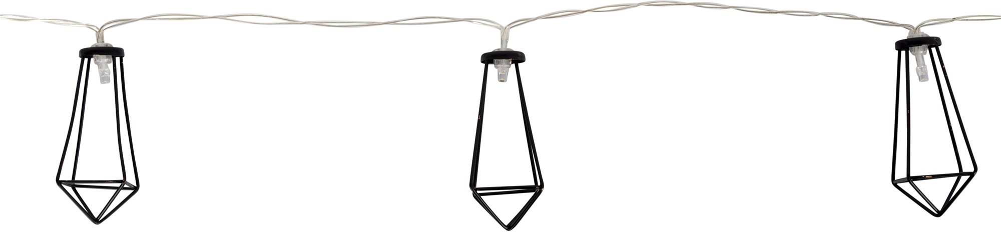 Bo-Camp Industrial Light garland Galvin 10 Lights 5 Lumen Black...