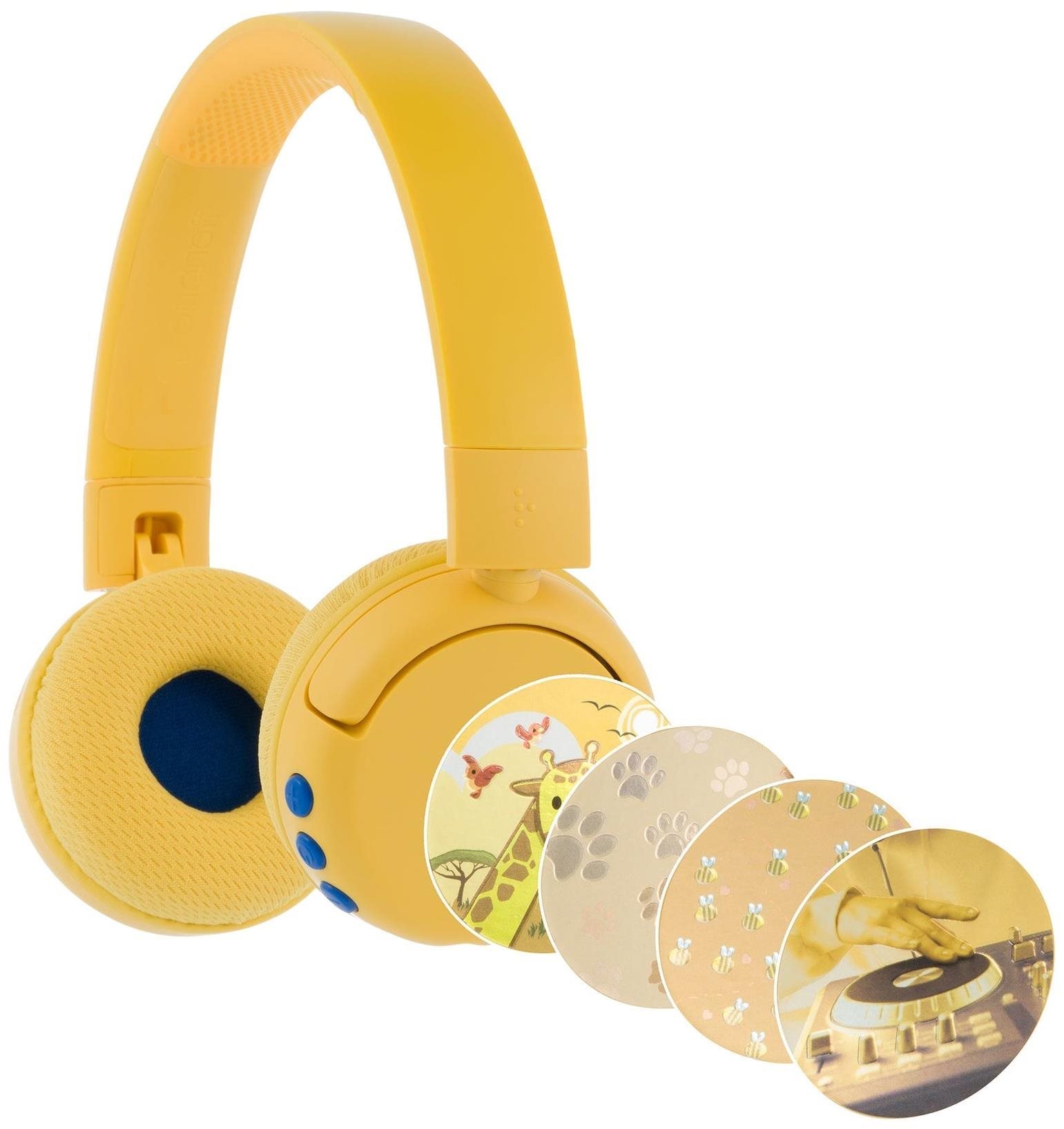 BuddyPhones POP Fun, žlté Bezdrôtové slúchadlá