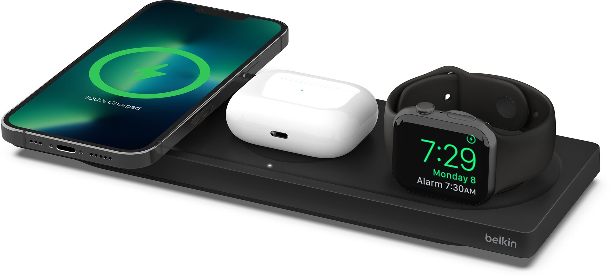 Belkin BOOST CHARGE PRO MagSafe 3 v 1 Bezdrôtová nabíjacia podložka...