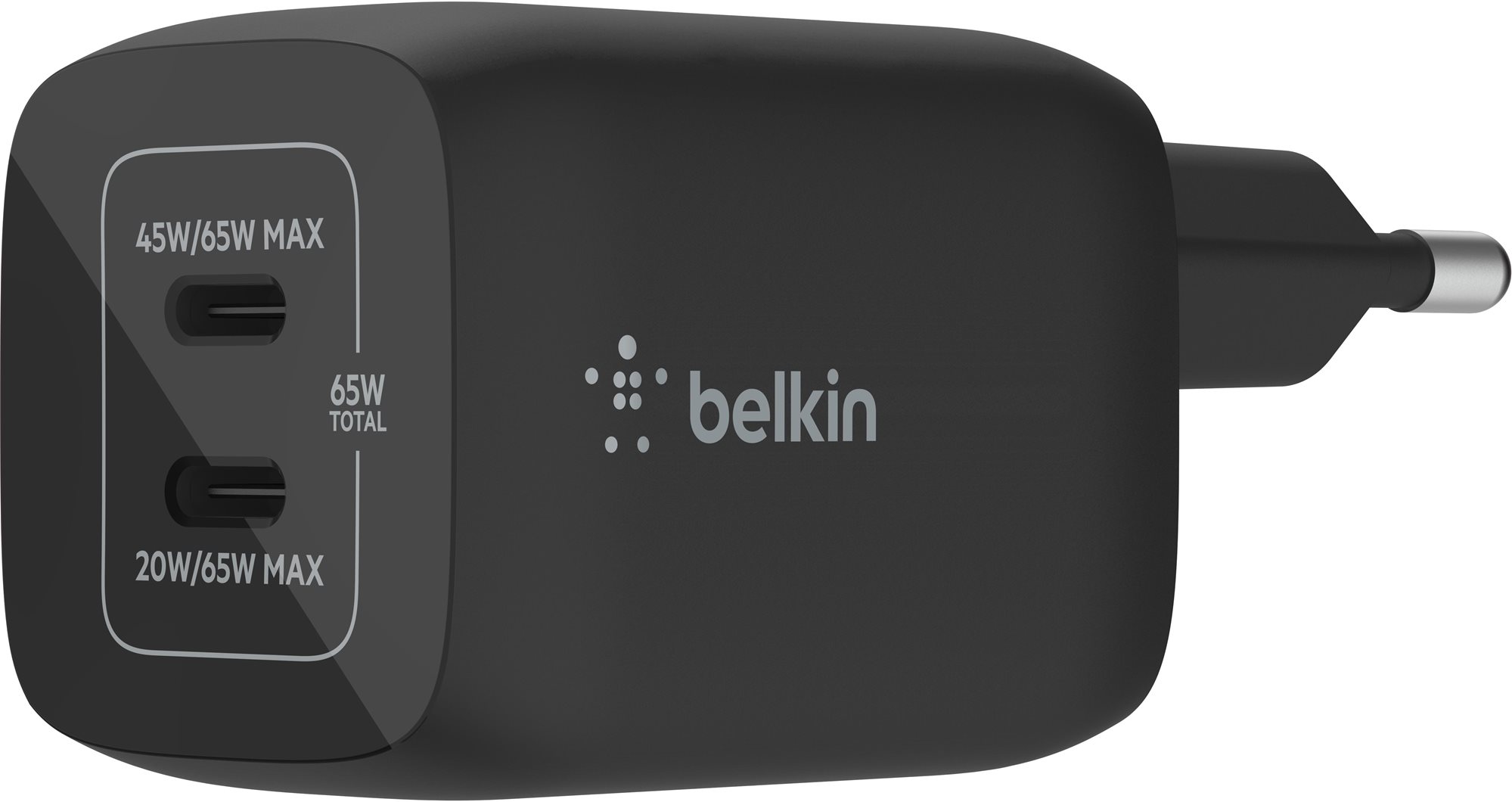 Belkin Boost Charge 65W PD PPS Dual USB-C GaN Charger Universal,...