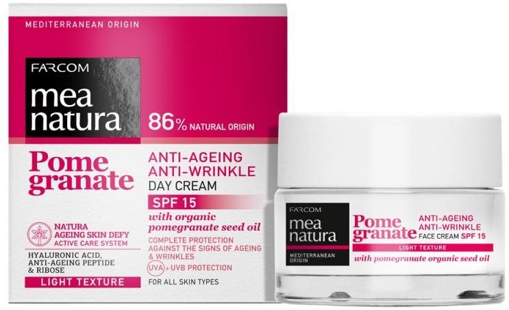 Mea Natura Denný krém na tvár Granátové jablko 50 ml Krém na tvár