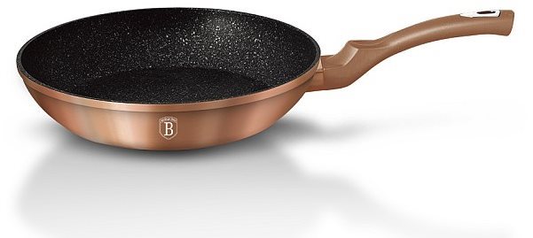 BerlingerHaus Pan, Rosegold Metallic Line Collection, Marble...