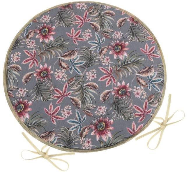 BELLATEX Sedák DITA 79/403 – okrúhly, hladký, priem. 40 cm, mučenka...