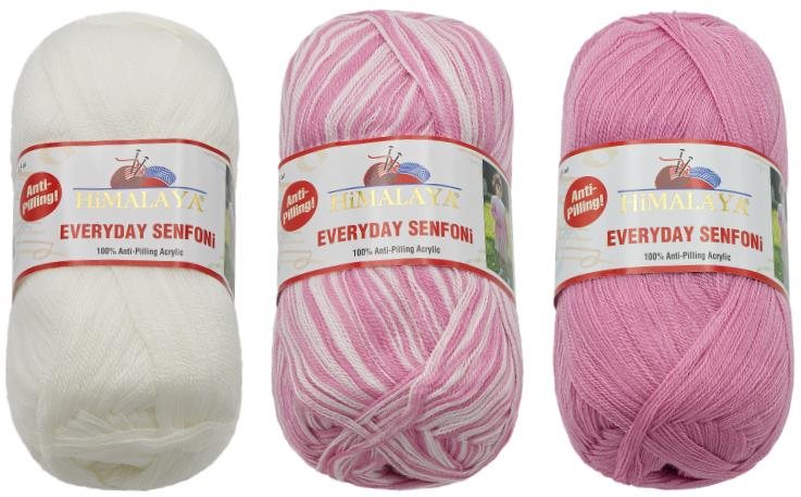 BELLATEX s. r. o. Priadza HiMALAYA EVERYDAY SENFONI 3× 100 g –...