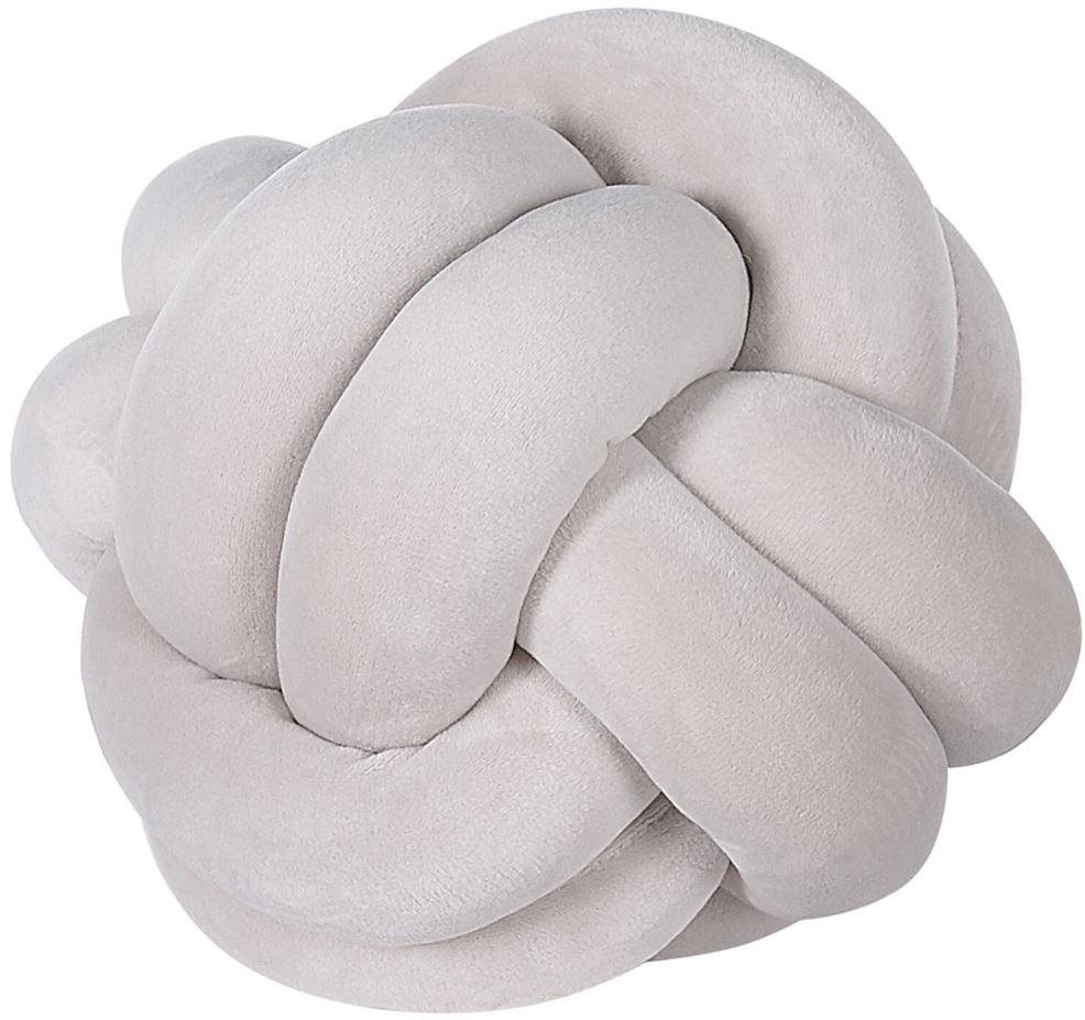 BELIANI, Uzlový vankúš 20 × 20 cm sivý MALNI, 243645 Vankúš