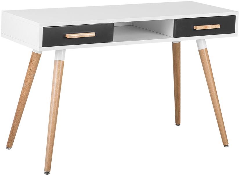 Písací stôl biely/sivý 120 × 45 cm FRISCO, 121230 Písací stôl