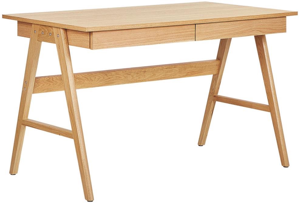 Písací stôl 120 × 70 cm svetlé drevo SHESLAY, 244321 Písací stôl