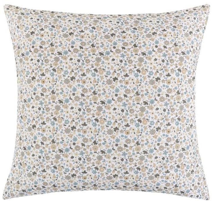 Bellatex s.r.o. Obliečka Ema 45 × 45 cm béžovomodrý kvietok...