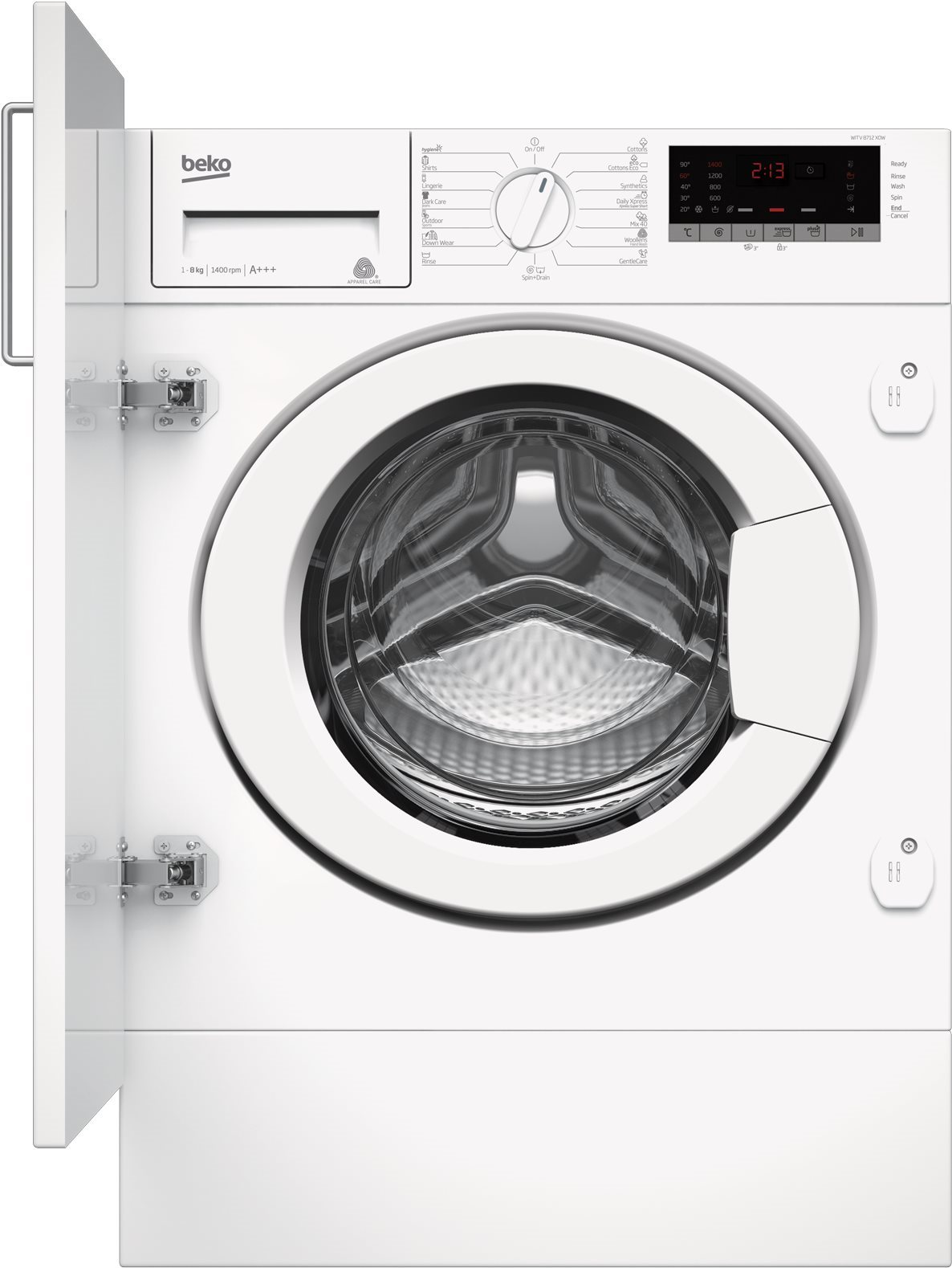BEKO WITV8712X0W Vstavaná práčka