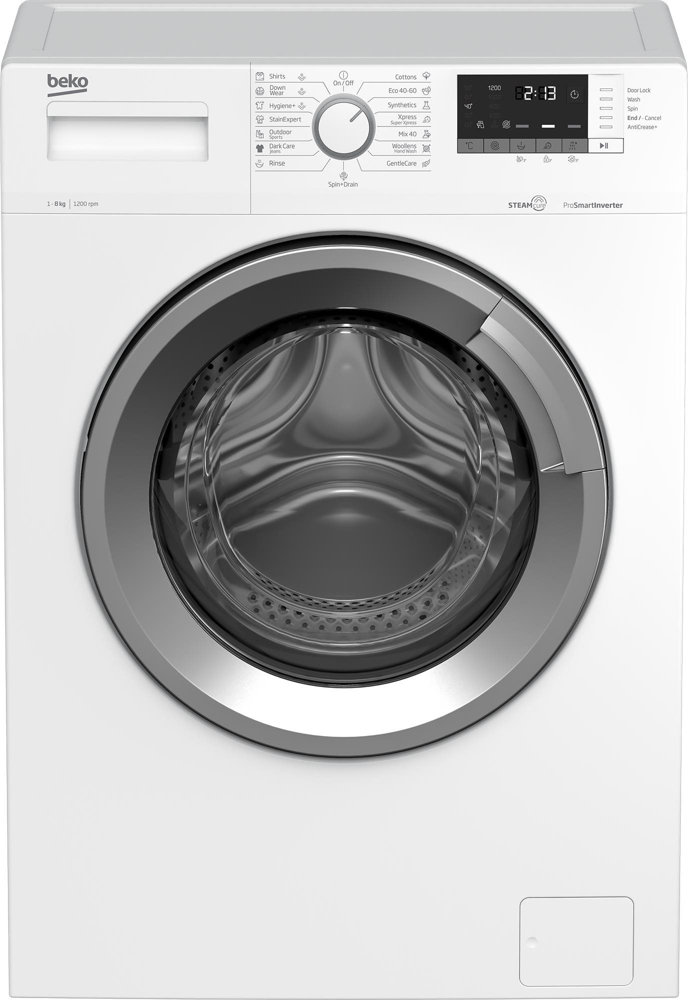 BEKO WUE 8612 XS0 Parná práčka