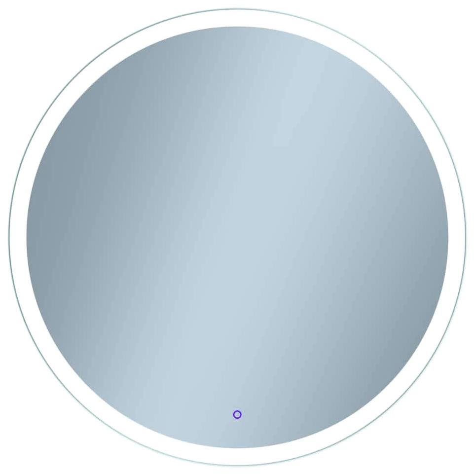 Nezahmlievajúce kúpeľné zrkadlo okrúhle s LED osvetlením 60 × 60 cm...