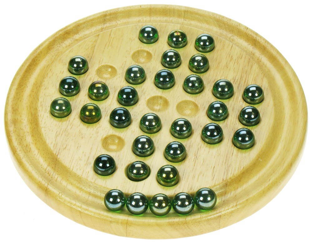 Drevená detská hra – Solitaire Spoločenská hra