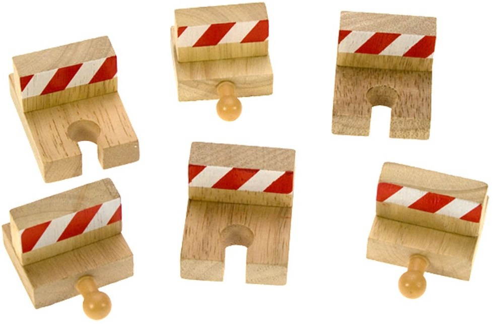 Bigjigs Nárazníky, 6 ks Príslušenstvo k vláčikodráhe