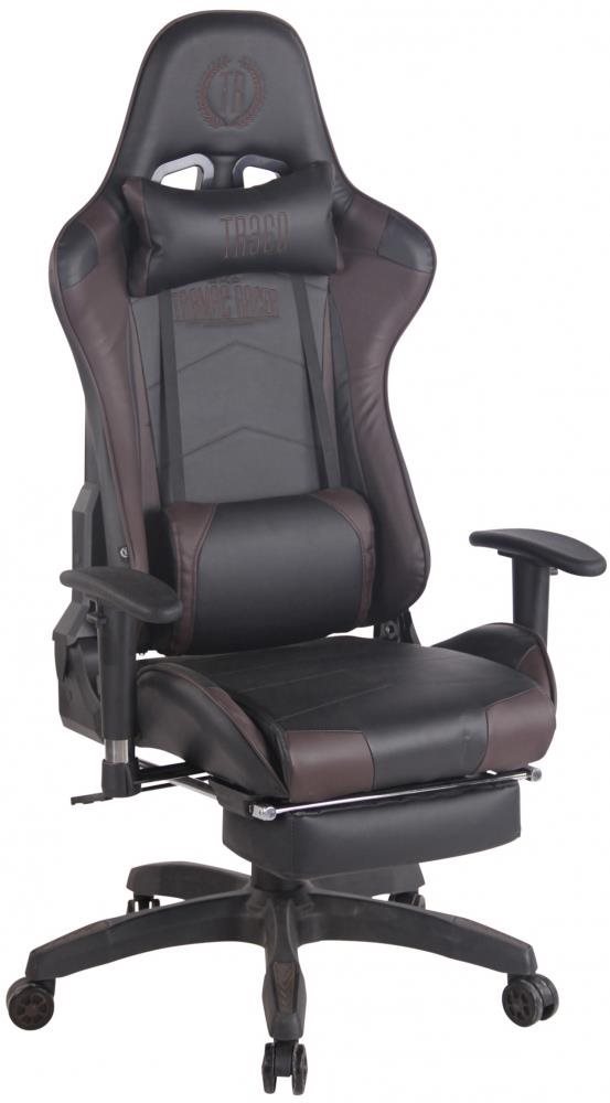 BHM GERMANY Turbo, Massage, schwarz-braun Gaming-Stuhl