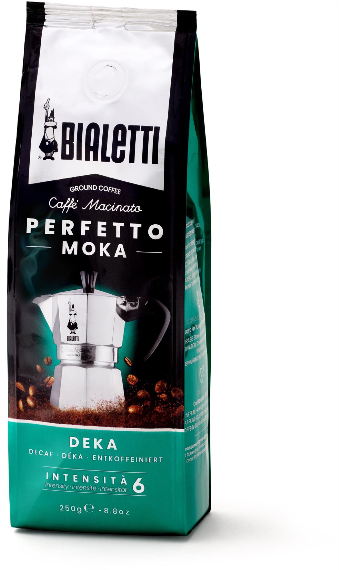 Bialetti Perfetto Moka - koffeinmentes, 250g Kávé