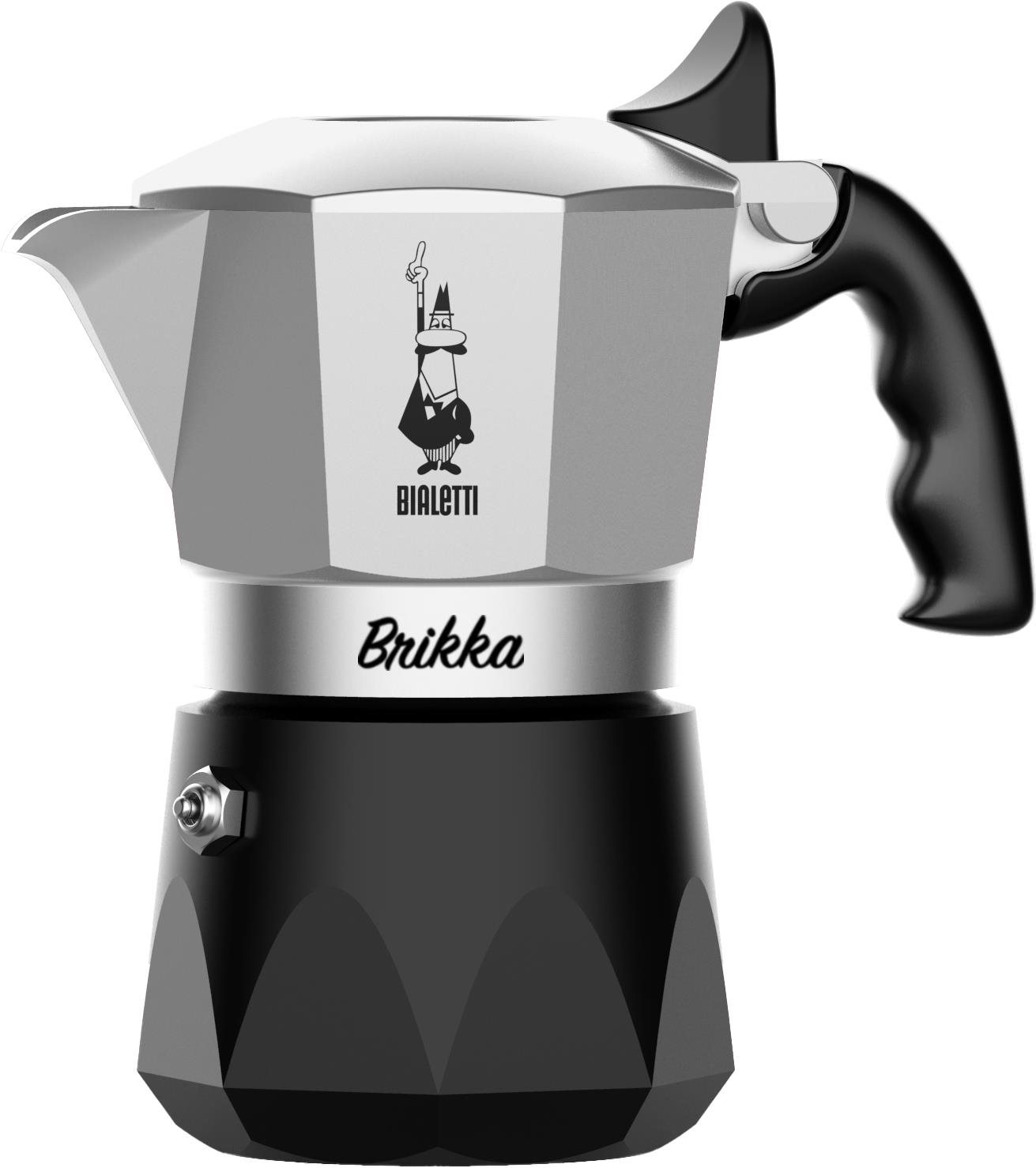 Bialetti Brika 2 porcie black Moka kávovar