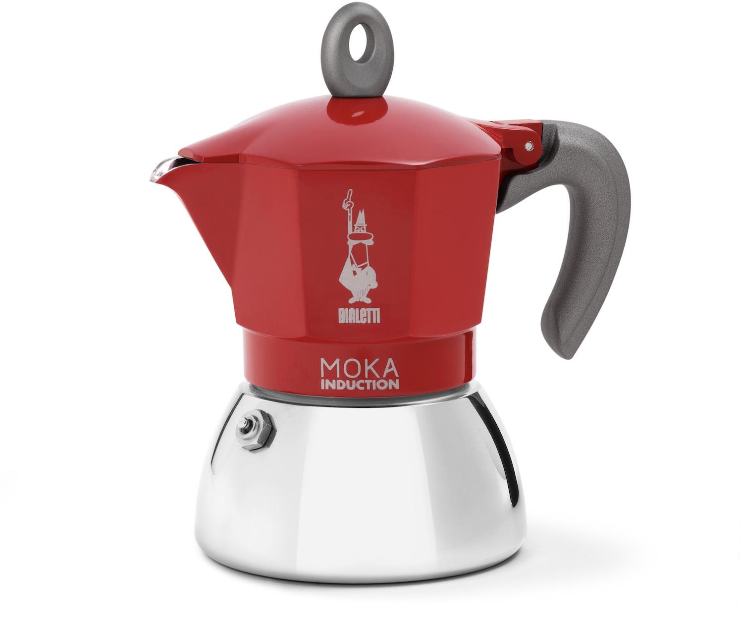 Bialetti New Moka Indukcia 4 porcie červená Moka kávovar