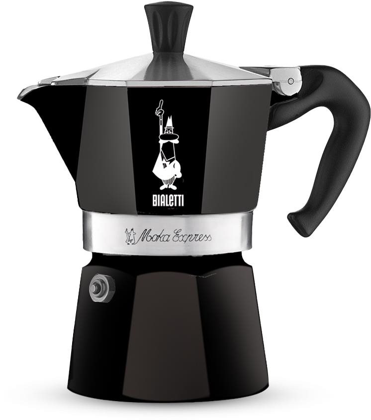 Bialetti Moka Color 6 porcií čierny Moka kávovar