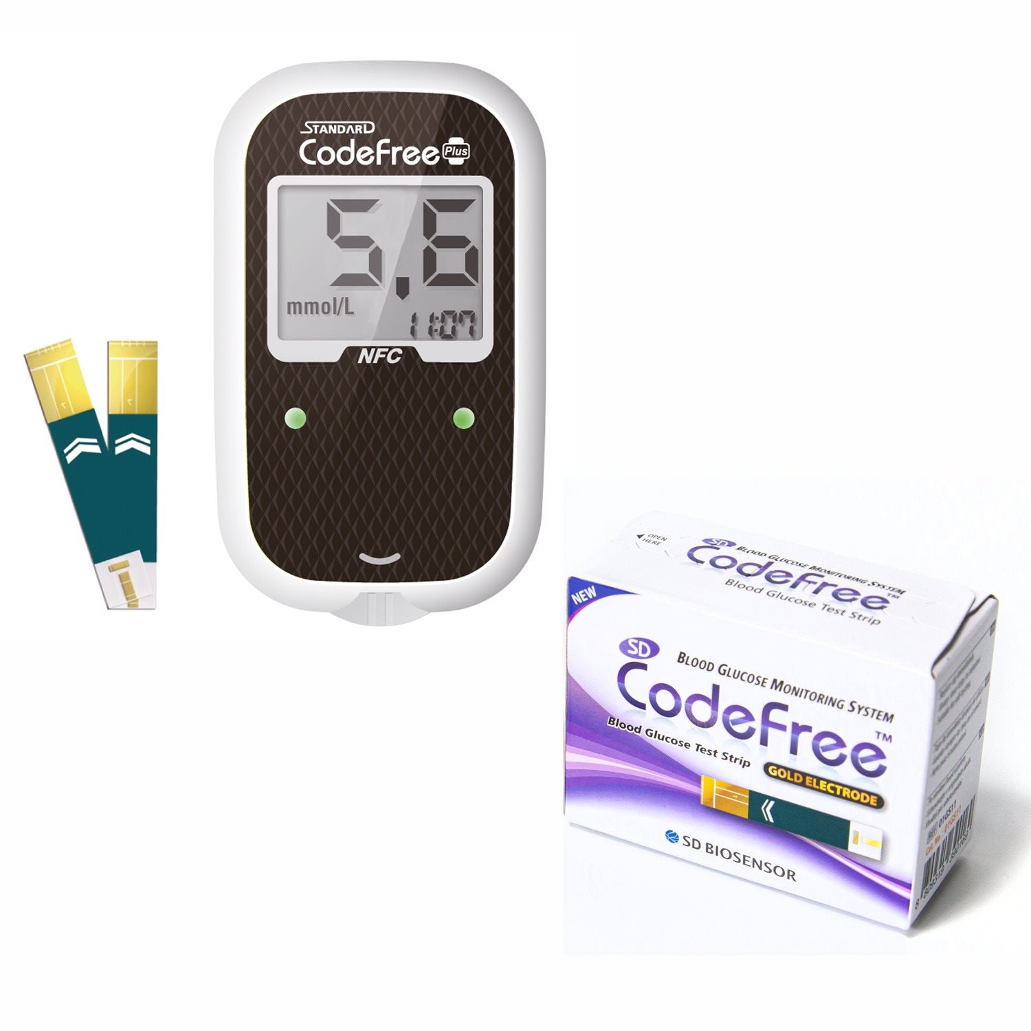 SD Biosensor Akčná sada - r SD Codefree PLUS + 50 prúžkov Glukomer