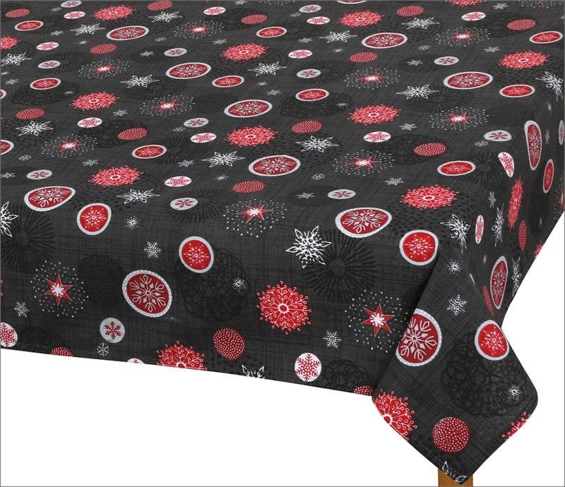Bellatex Obrus VIANOCE – 60 × 60 cm – vianočné ozdoby sivé Obrus