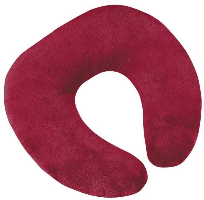 Bellatex Cestovná podkova – 30 × 35 cm – vínová Cestovný vankúš