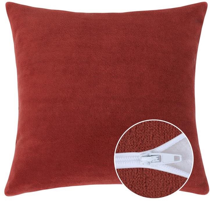 Bellatex MIKRO jednofarebný – 40 × 40 cm – terakota Vankúš