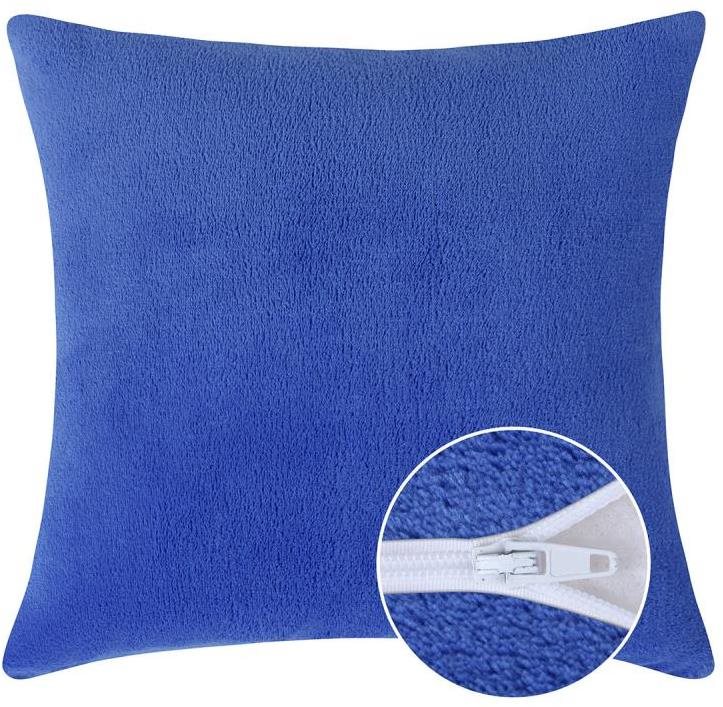 Bellatex MIKRO jednofarebný – 40 × 40 cm – modrý Vankúš