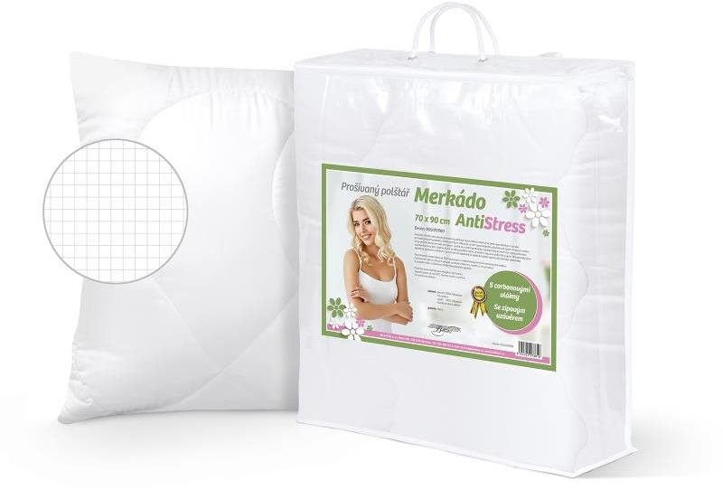 Bellatex Párna Mercado AntiStress 900g - 70 × 90 cm - fehér, 70 ×...