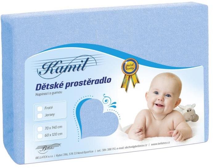 Bellatex Detská jersey – 70 × 140 cm – svetlomodrá Plachta do...