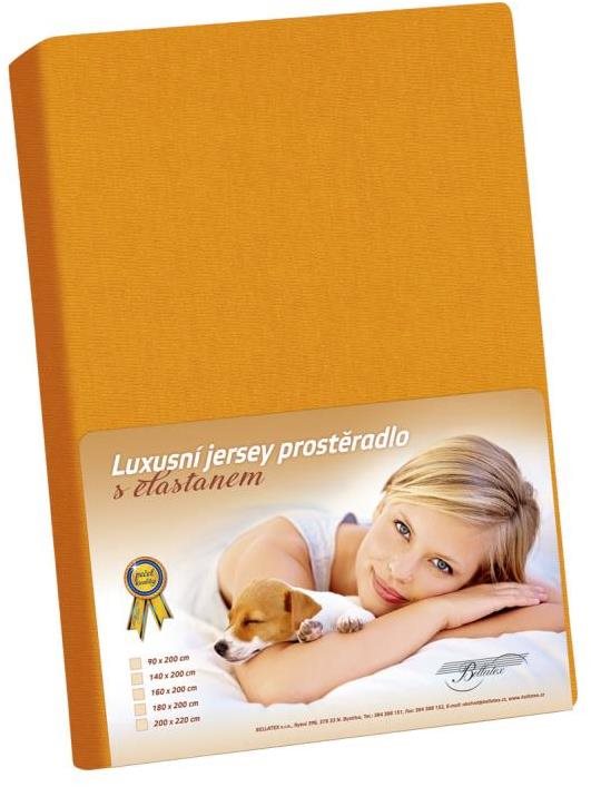 Bellatex Jersey s elastanom – 120 × 200 cm – oranžová Plachta na...