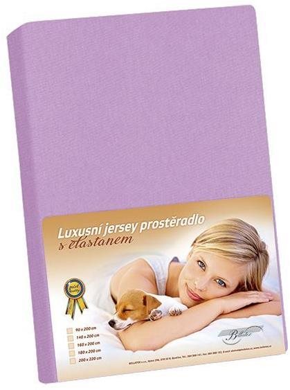 Bellatex Jersey s elastanom – 180 × 200 cm – fialová Plachta na...