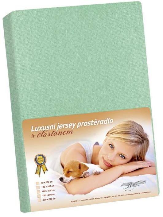 Bellatex Jersey s elastanom – 200 × 220 cm – svetlozelená Plachta...