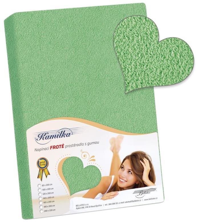 Bellatex Froté – 180 × 200 cm – zelená Plachta na posteľ