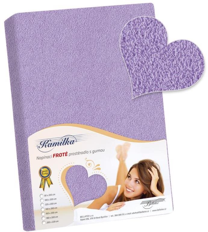 Bellatex Froté – 200 × 220 cm – svetlofialová Plachta na posteľ