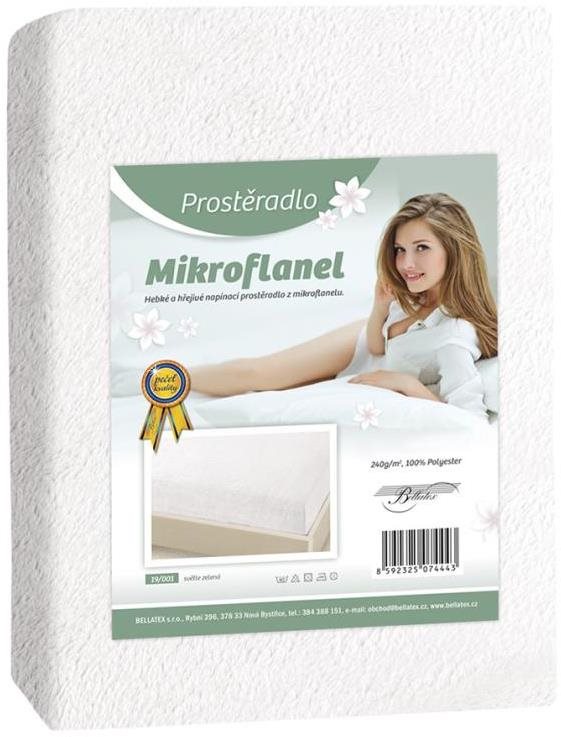 Bellatex Mikroflanel – 180 × 200 cm – biela Plachta na posteľ