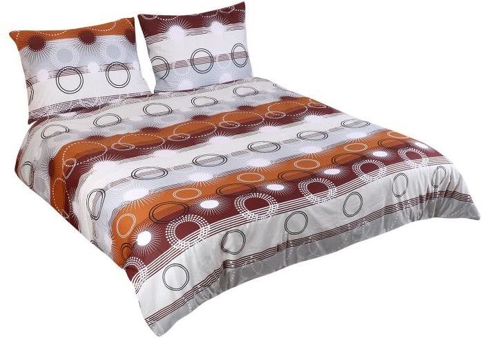Bellatex, bavlna na dvojdeku - 1x 240 × 220, 2ks 70 × 90 cm - hnedé...