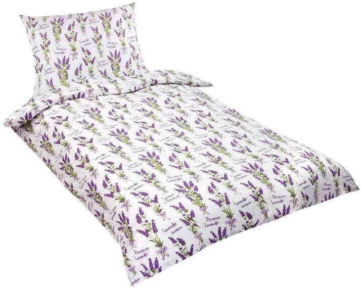 Bellatex Bavlnené – 140 × 220, 70 × 90 cm – levanduľa Obliečky