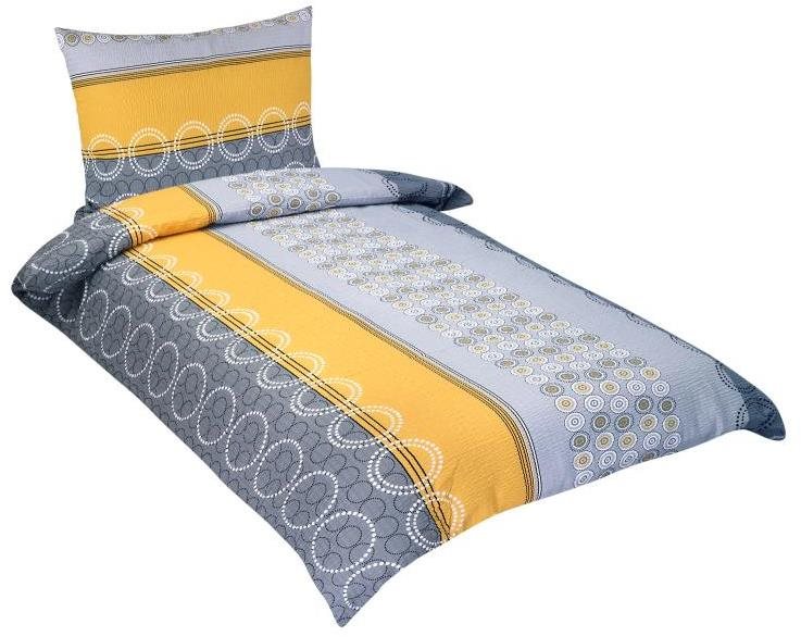 Bellatex, krepové - 140 × 220, 70 × 90 cm - krúžky Obliečky