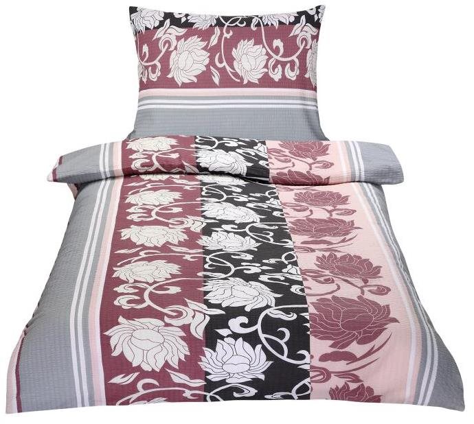 Bellatex, krepové - 140 × 220, 70 × 90 cm - sivoružová pivónia...