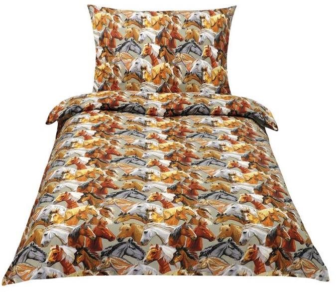 Bellatex - Bavlnené Junior - 140 × 200, 70 × 90 cm - kone Obliečky