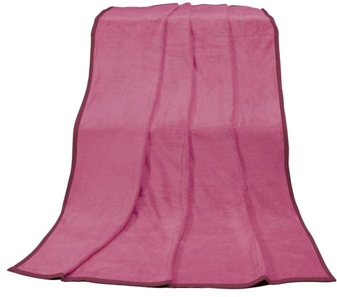 Bellatex Korall micro jednolôžko – 150 × 200 cm – ružová Deka