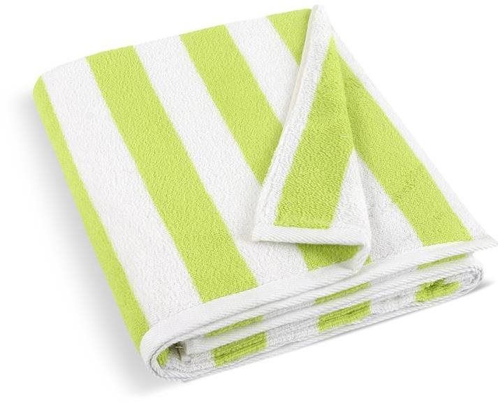 Bellatex - Froté plážové osušky - 100 × 150 cm - bielo-olivová Osuška