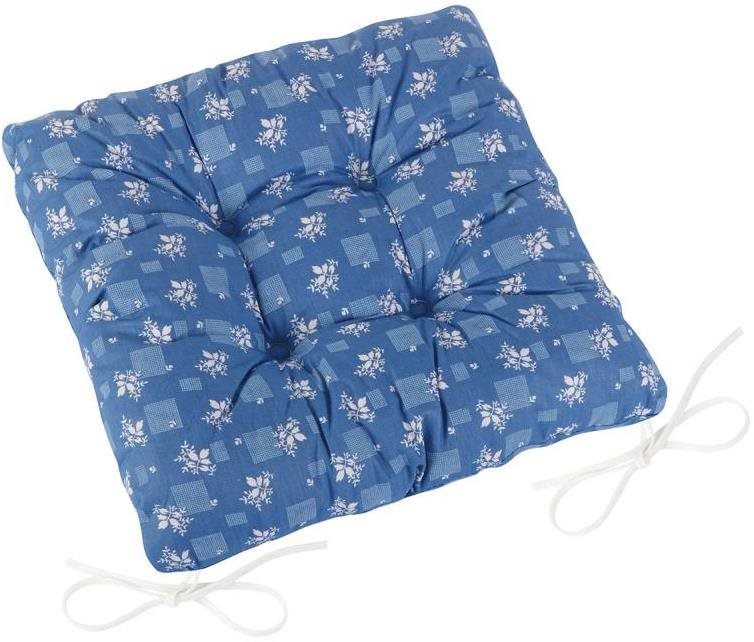 Bellatex Adela prešívaný – 40 × 40 cm, prešívaný – modrotlač Vankúš...
