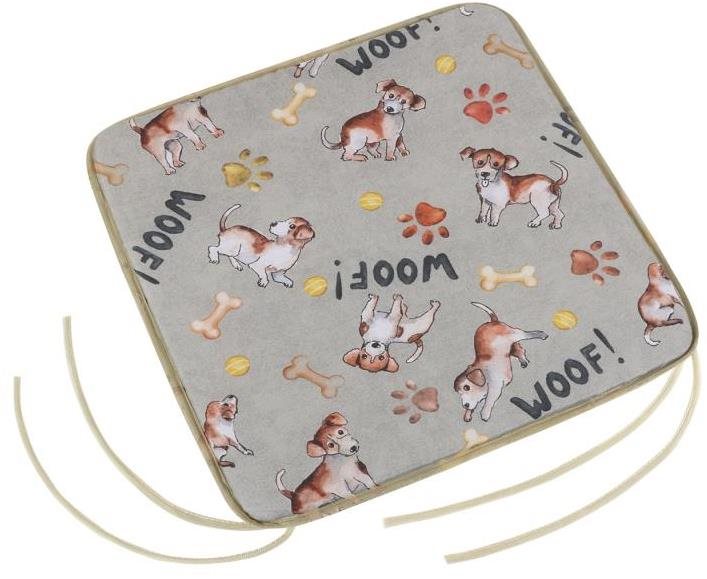 Bellatex EMA hladký – 40 × 40 cm, hladký – psík Vankúš na sedenie