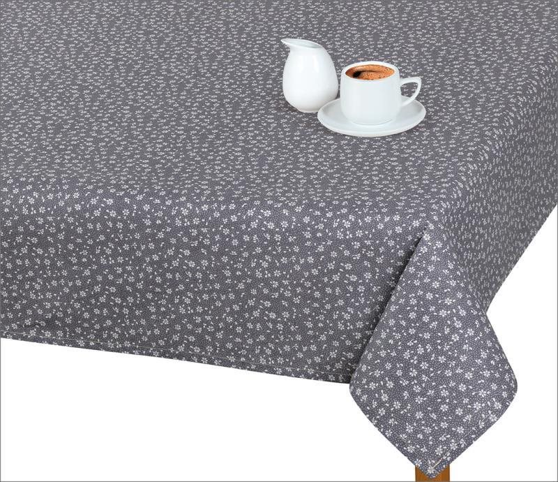 Bellatex Obrus ADÉLA – 50 × 160 cm – sivý kvietok Obrus